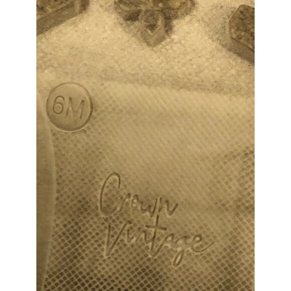 Crown Vintage Women’s Lace-up Boots 6M Faux Suede Upper Metal D Ring Lug Sole - Picture 10 of 10